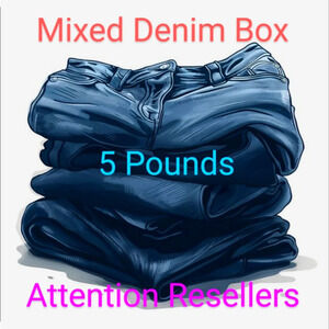 5 Pounds of Denim!! Attention Resellers!! Build Your Inventory!!
